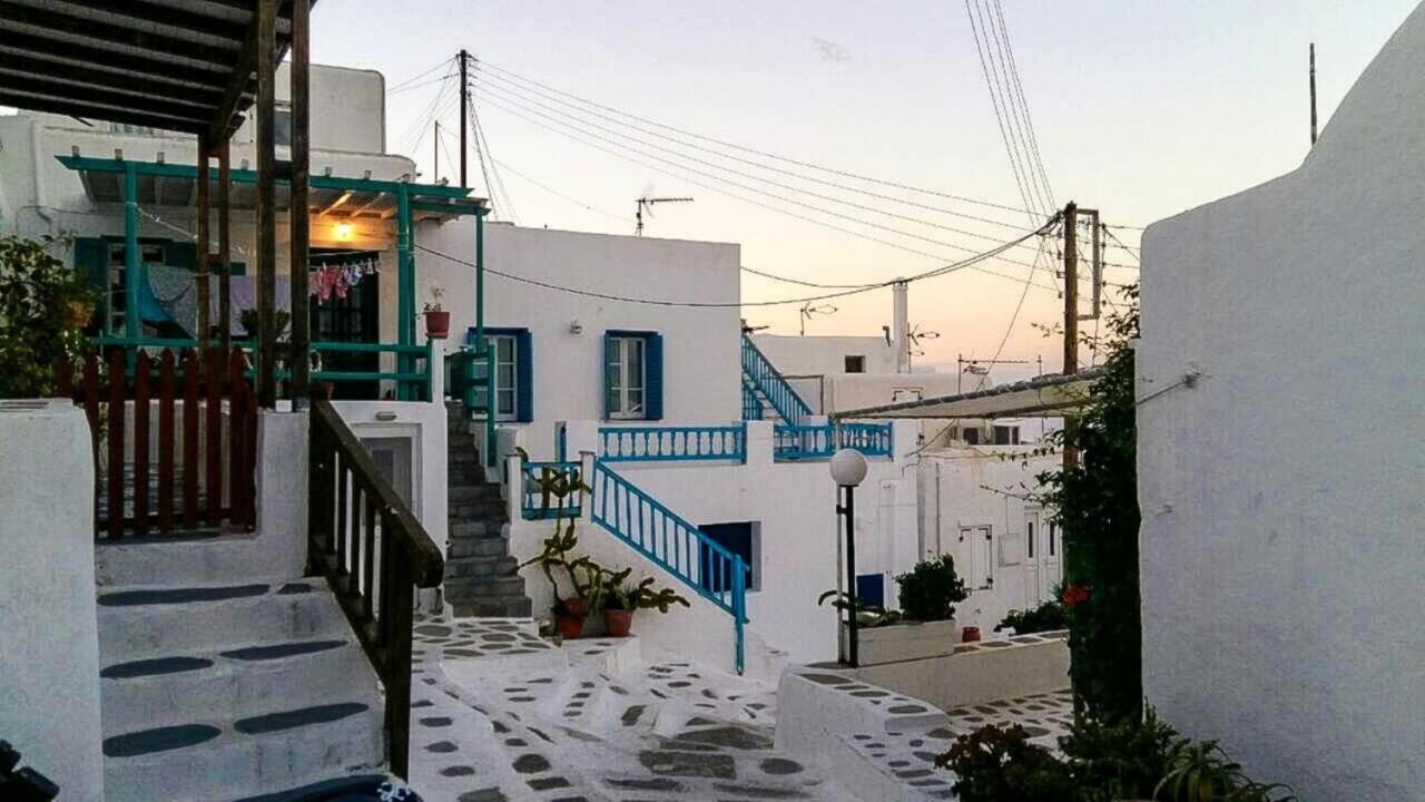 Traditional Split Level House In Mykonos Town Villa Exterior foto