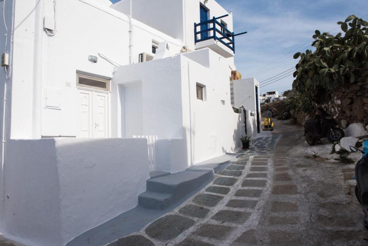 Traditional Split Level House In Mykonos Town Villa Exterior foto